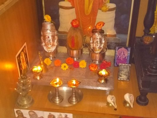 Lakshmi Pooja at home to celebrate diwali