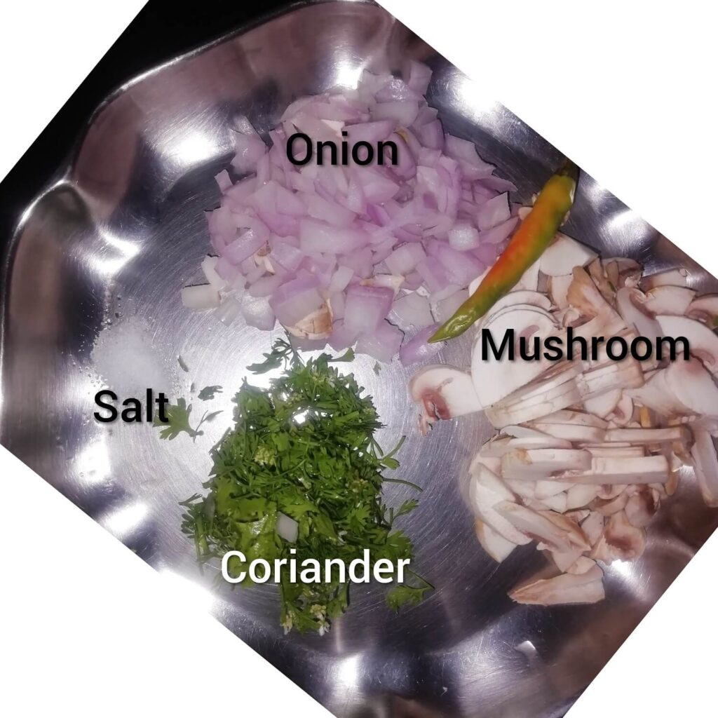 Ingredients for Mushroom Idli