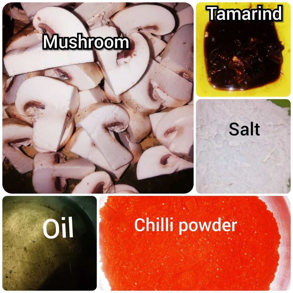 Mushroom Pickles ingredients