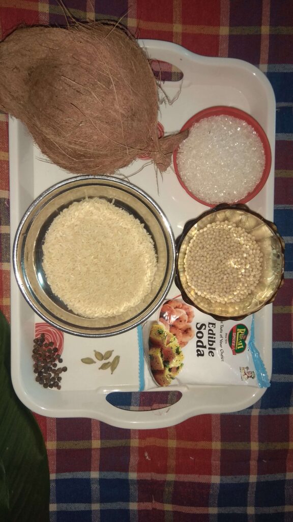 Ingredients for Haldi Patra Pitha